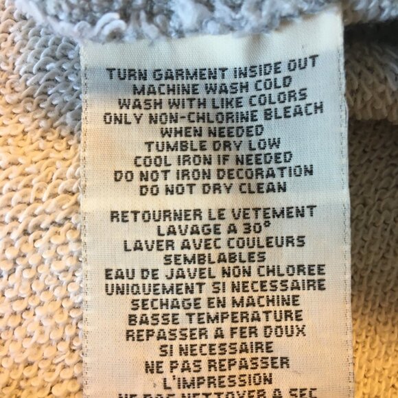 Denim & Supply Ralph Lauren Hoodie Jacket Gray 3/4 sleeves Large - Picture 8 of 10